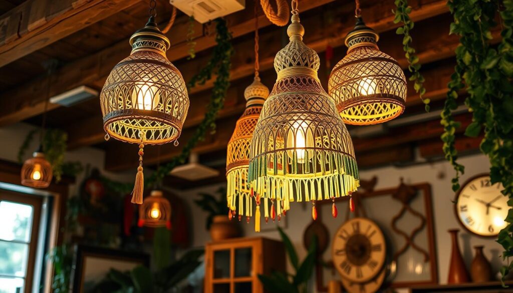 Bohemian style lighting fixtures