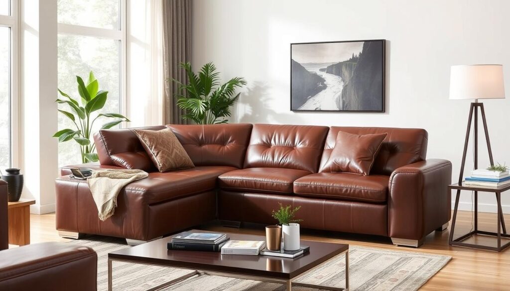 leather sleeper sofa