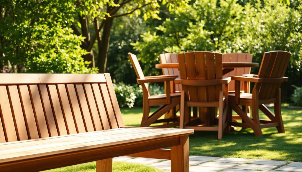 outdoor wooden furniture