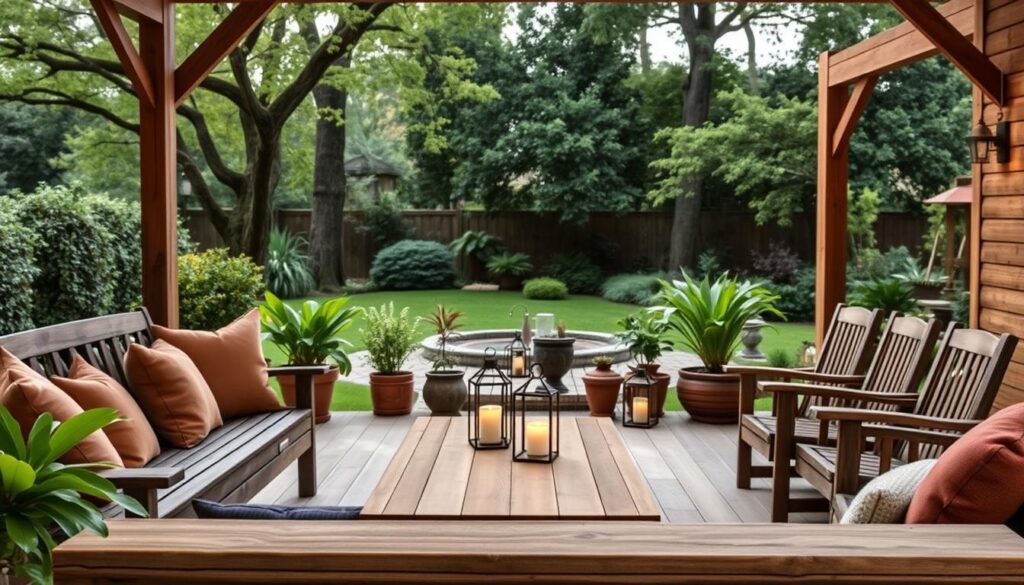 wooden patio furniture