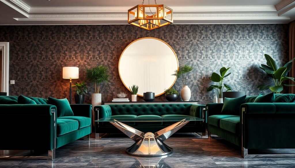 Art deco contemporary interior design