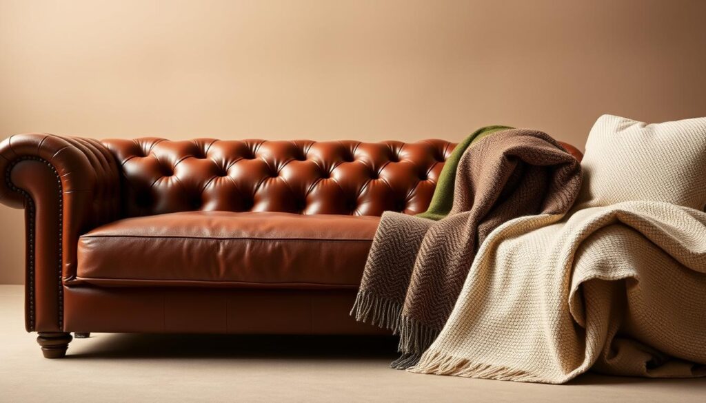 chesterfield sofa materials