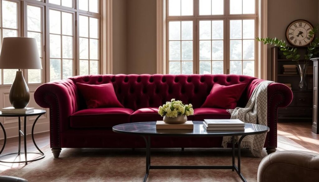 velvet chesterfield sofa