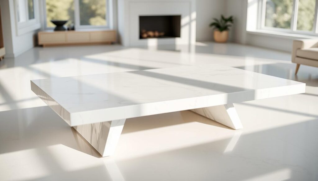 white marble coffee table